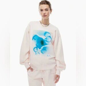 Aritzia Community x Lea Colombo Limited Edition Crewneck Pink Blue Size Medium